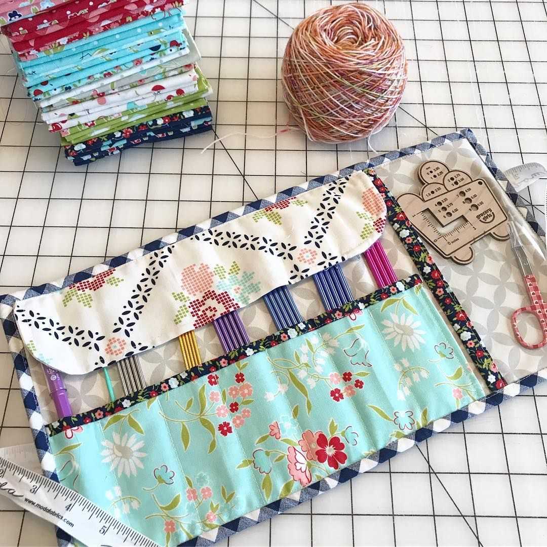 Free sewing pattern knitting needle case