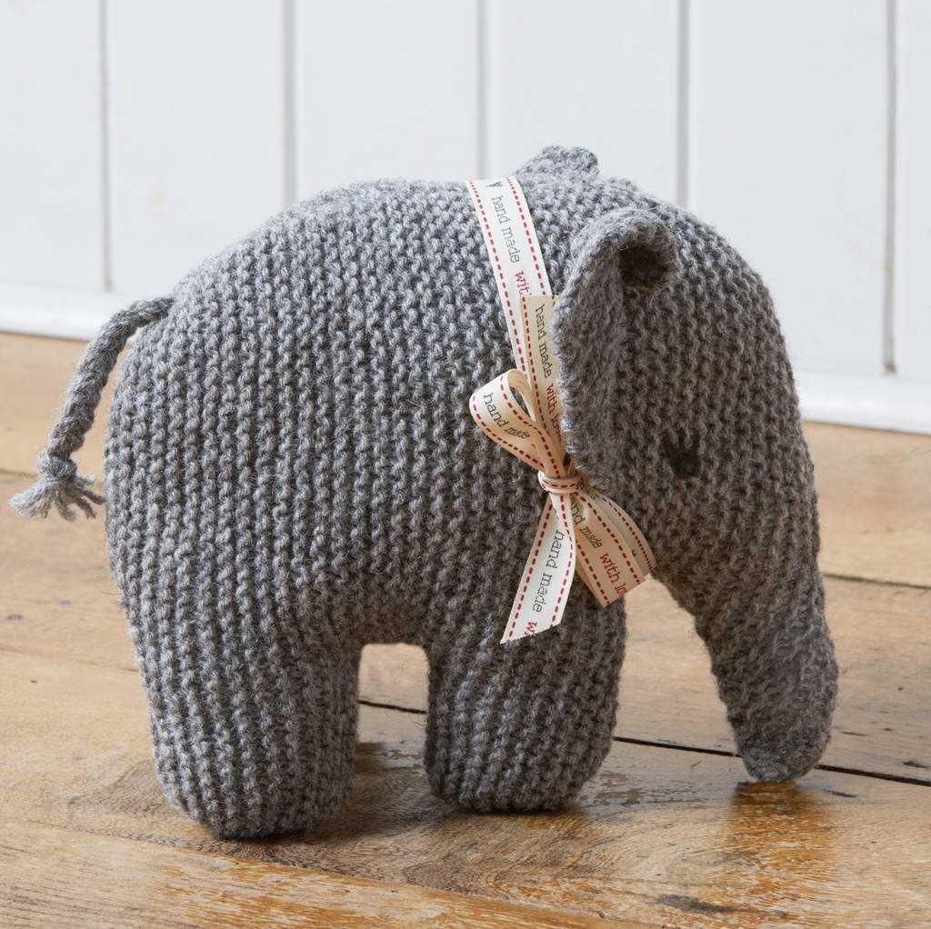 Free small elephant knitting pattern