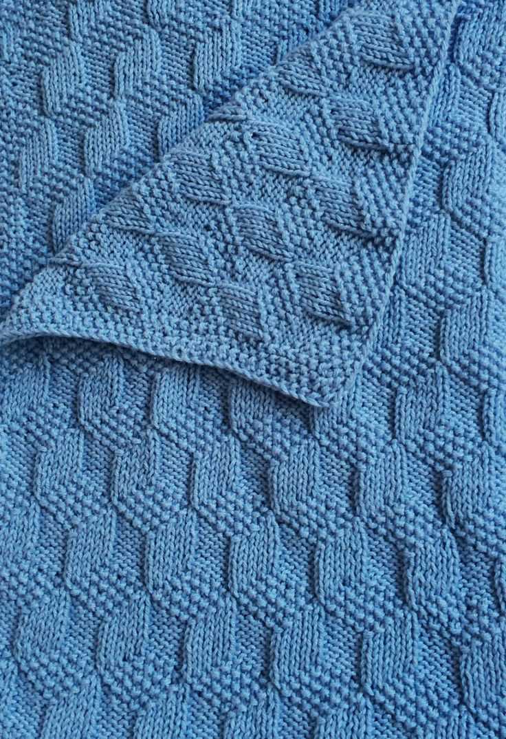 Free tumbling blocks knitting pattern
