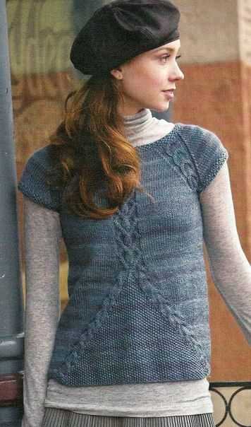 Free v-neck vest knitting pattern