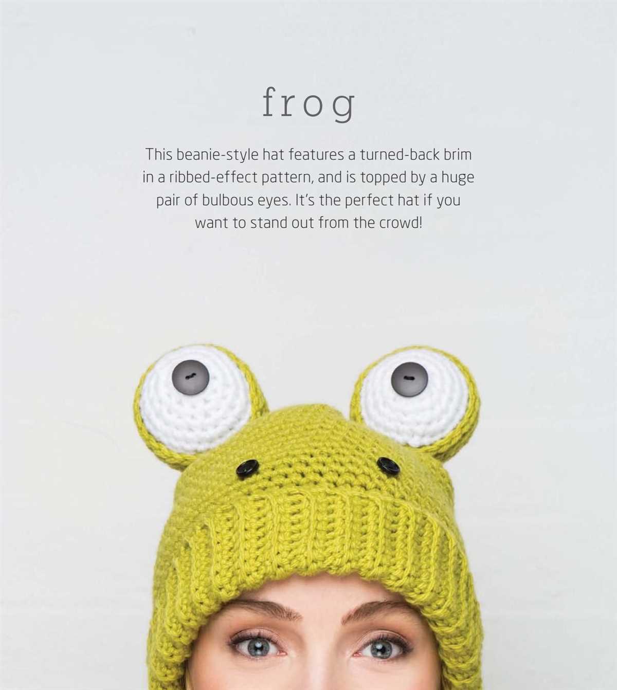 Frog hat knitting pattern free