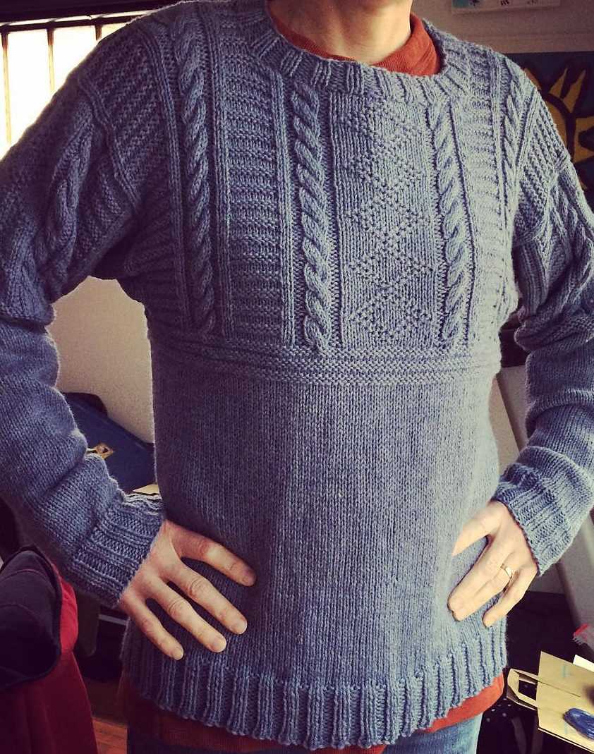 Gansey jumper knitting pattern
