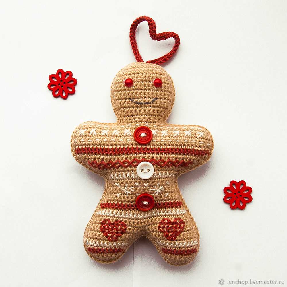 Gingerbread man jumper knitting pattern