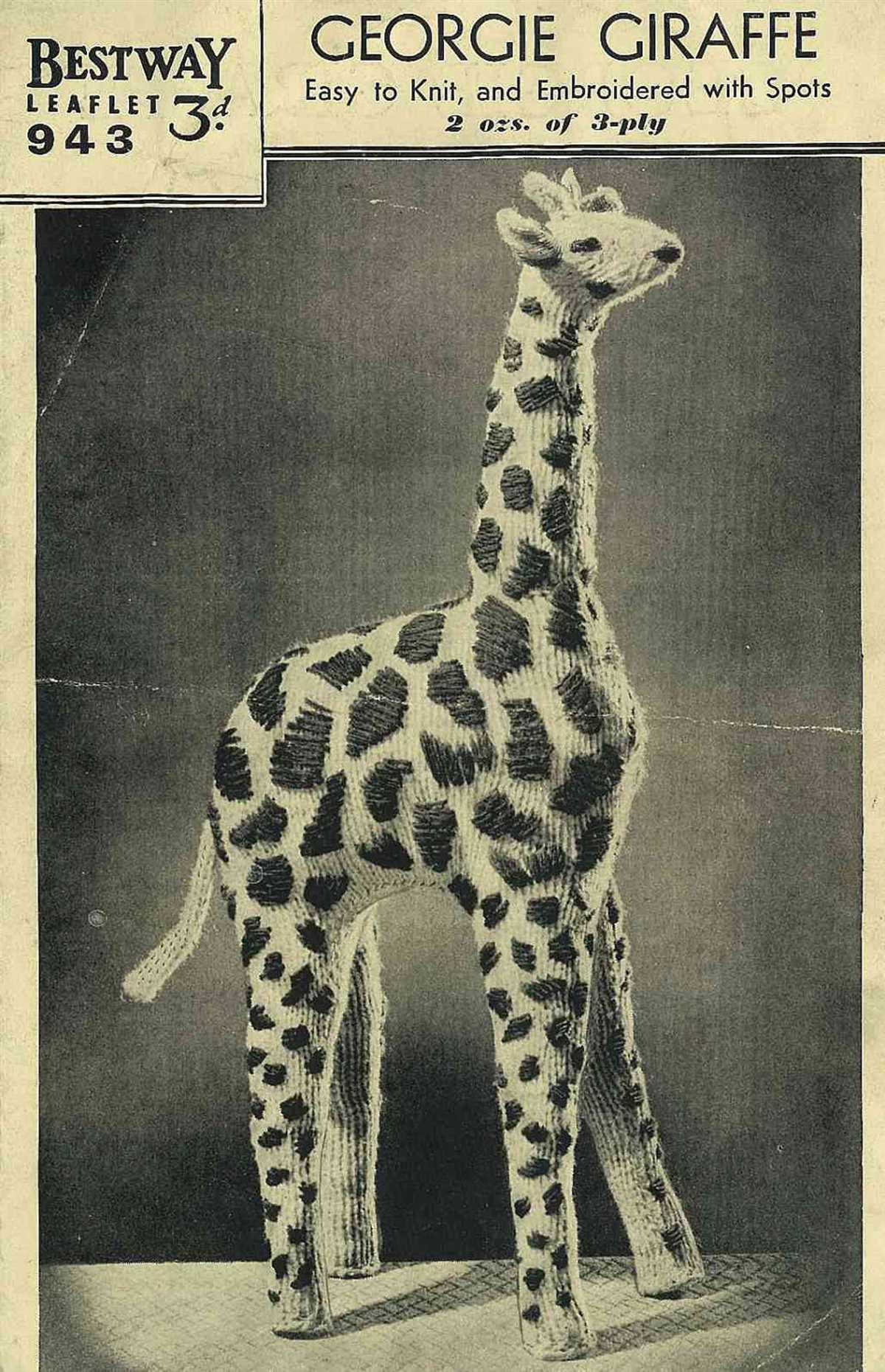 Giraffe jumper knitting pattern