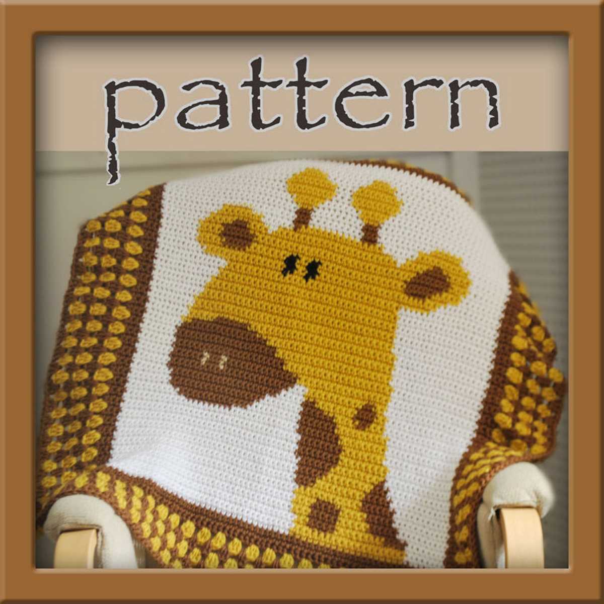 Giraffe blanket knitting pattern