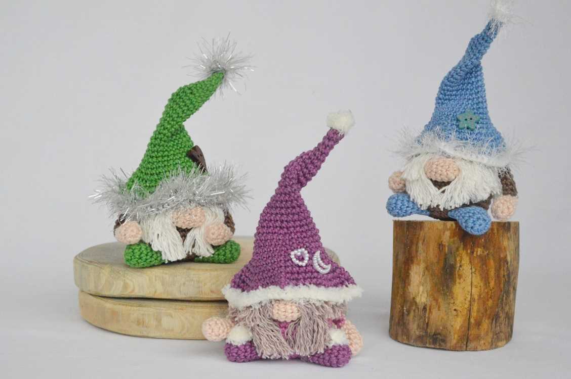Gnome hat pattern knitting