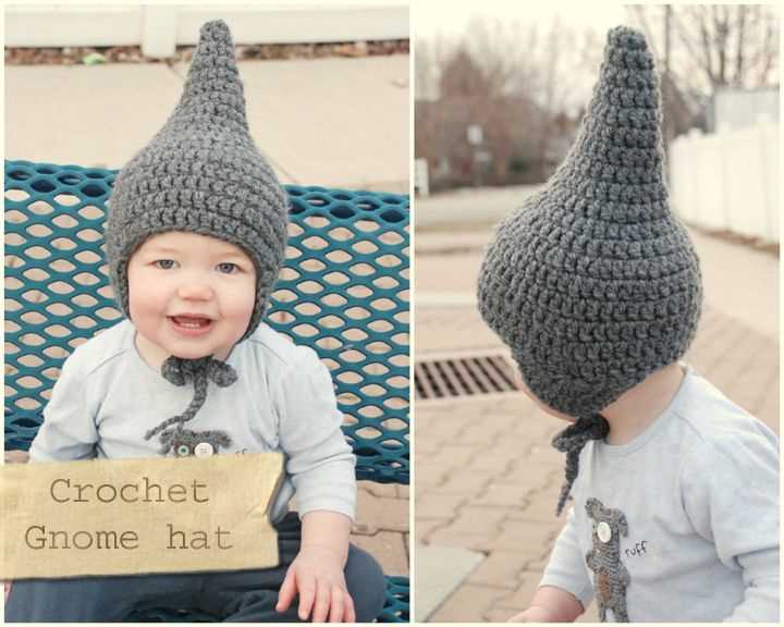 Gnome hat pattern knitting