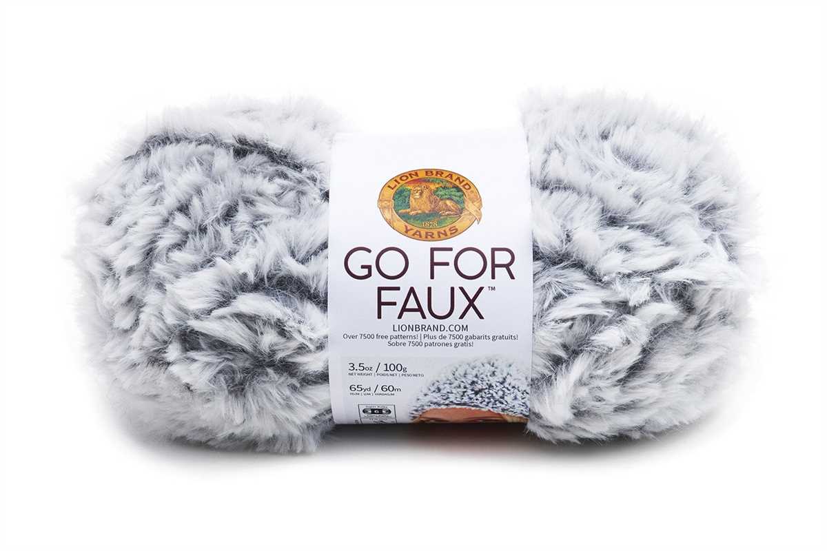 Go for faux yarn knit patterns