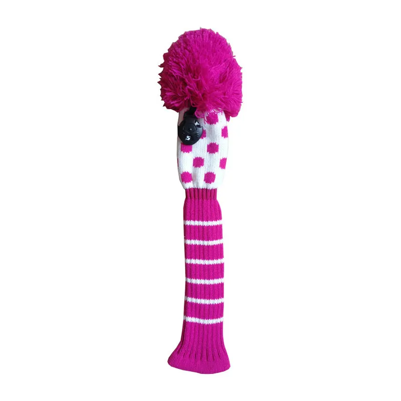Golf head cover pattern knit