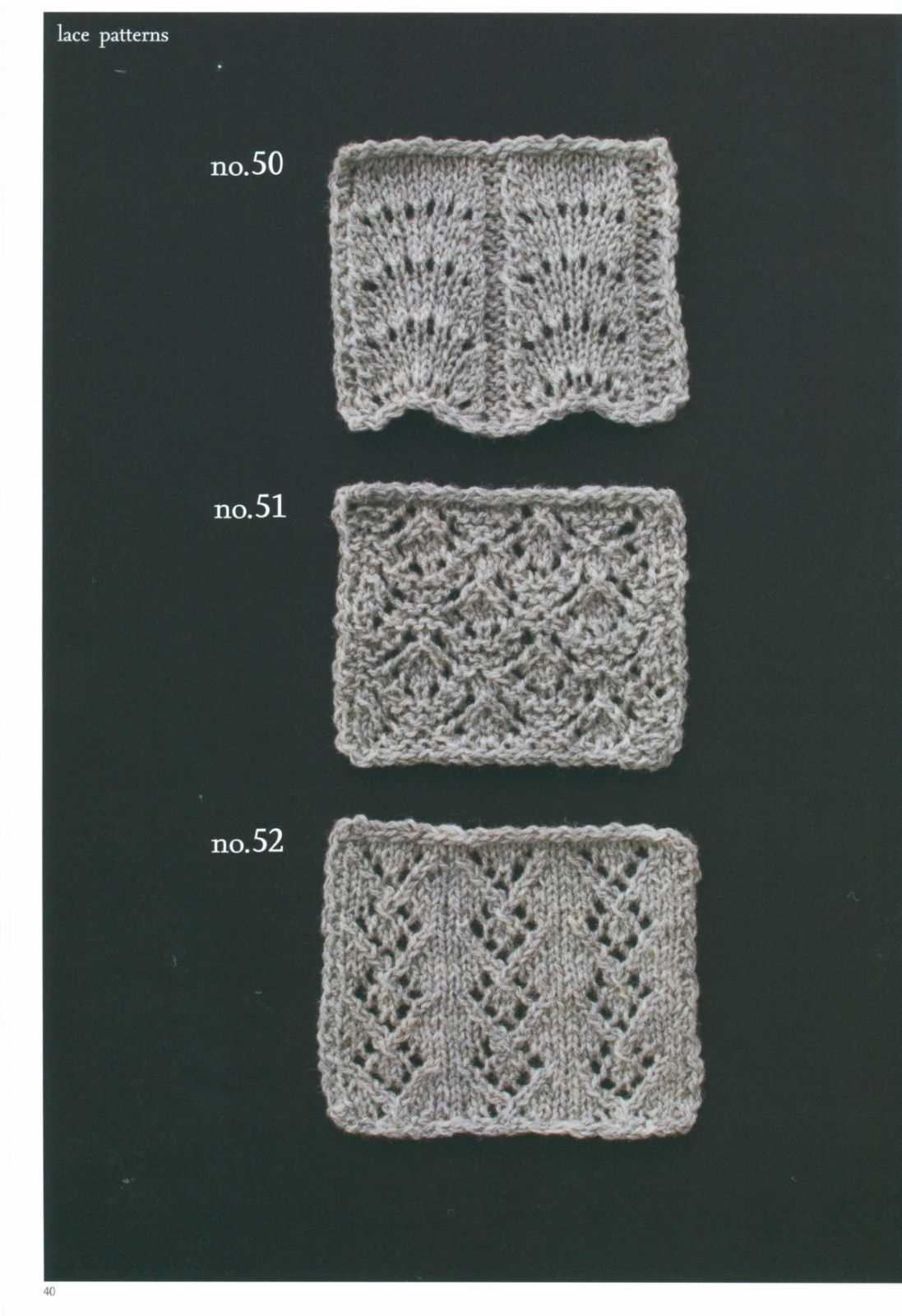 Gothic lace knitting pattern