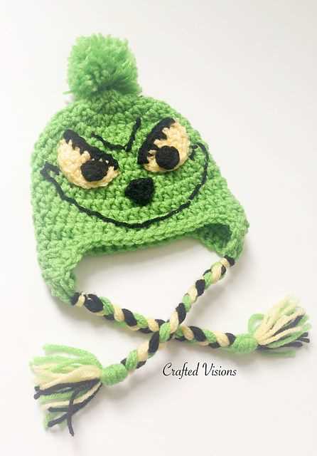 Grinch hat knitting pattern