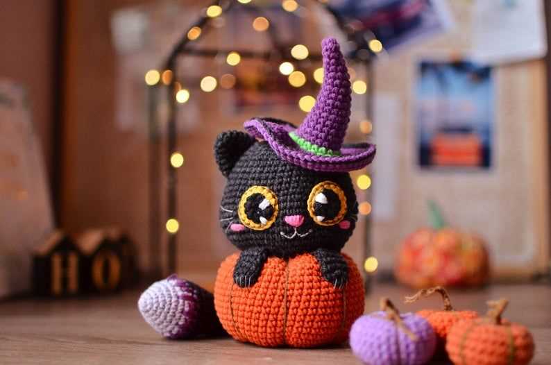 Halloween pumpkin knitting pattern