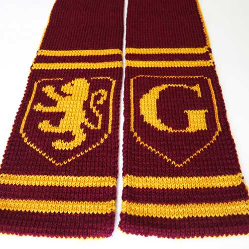 Halloween scarf knitting pattern
