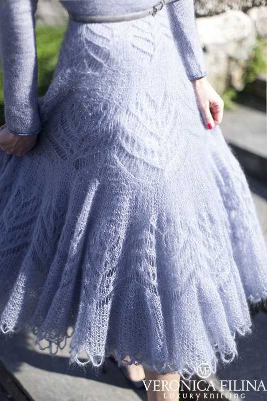 Hand knit wedding dress pattern