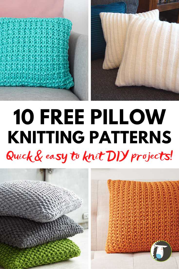 Hand knitted cushion cover patterns free