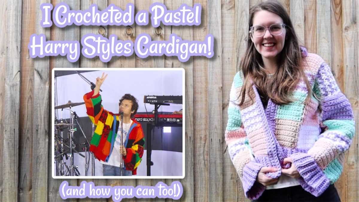 Harry styles knitted cardigan pattern