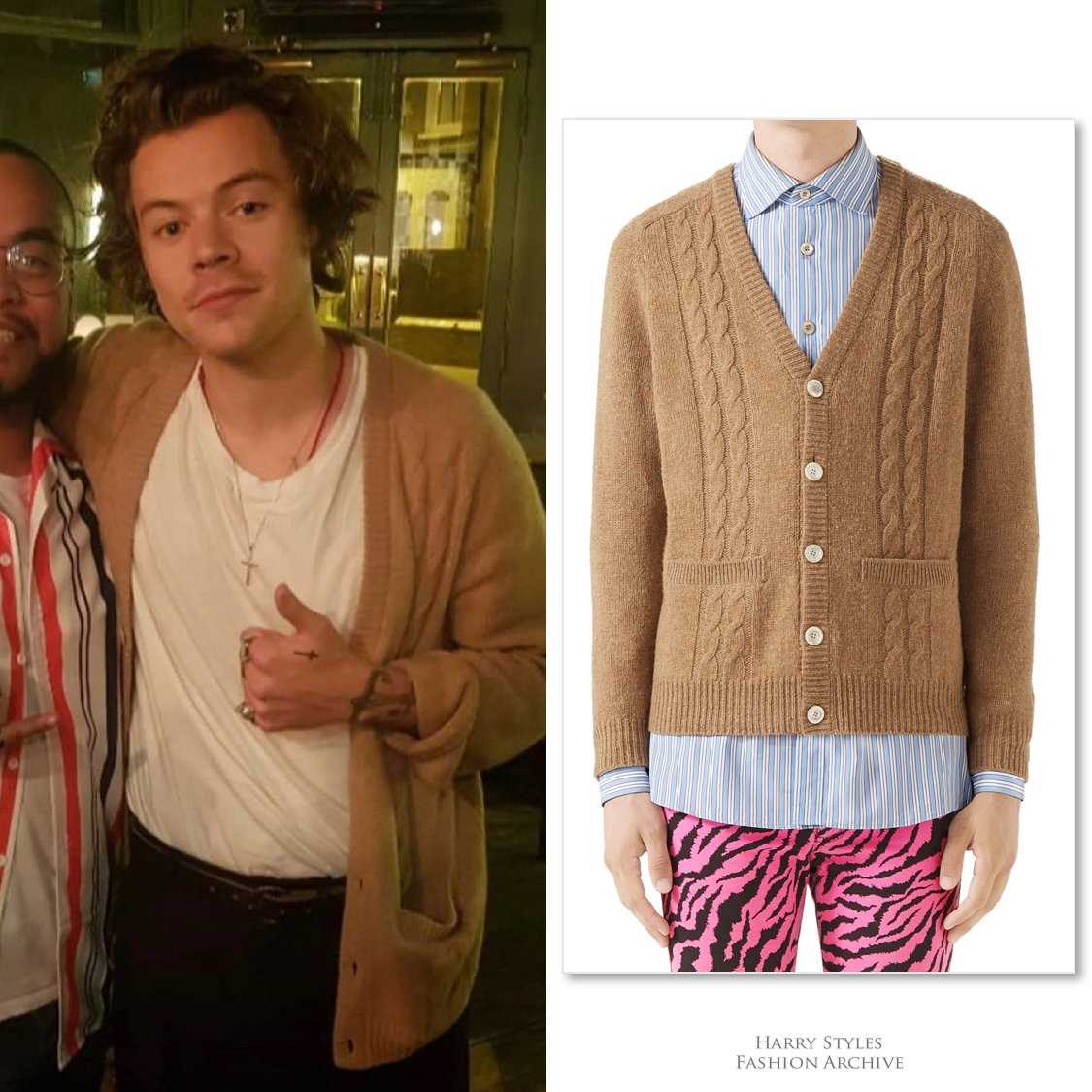 Harry styles knitted cardigan pattern