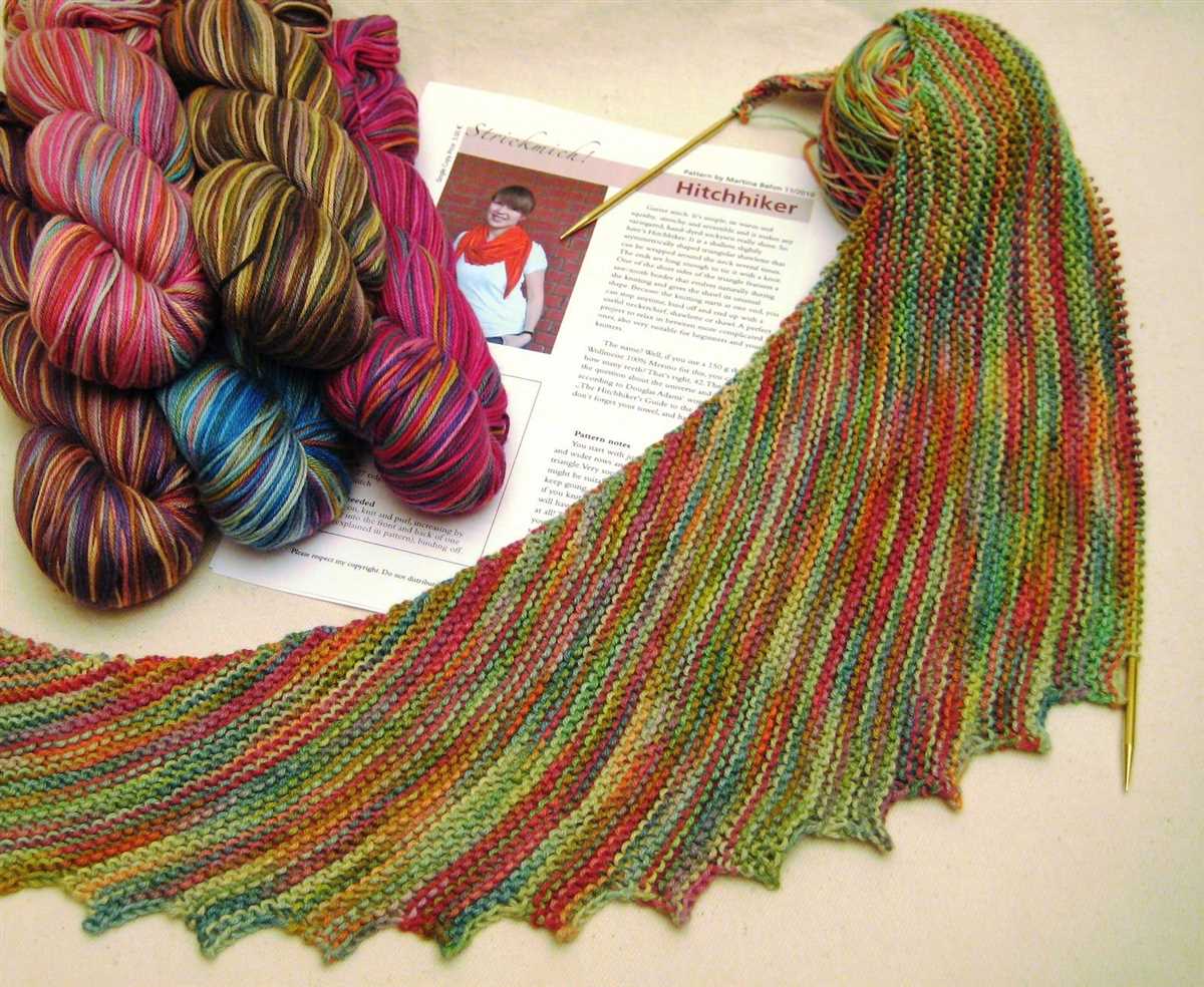 Hitchhiker scarf knitting pattern free