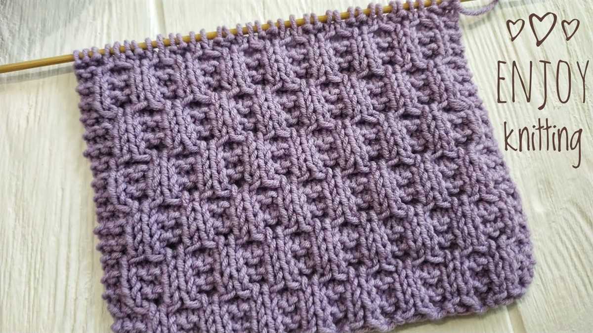Honeycomb cable knit pattern