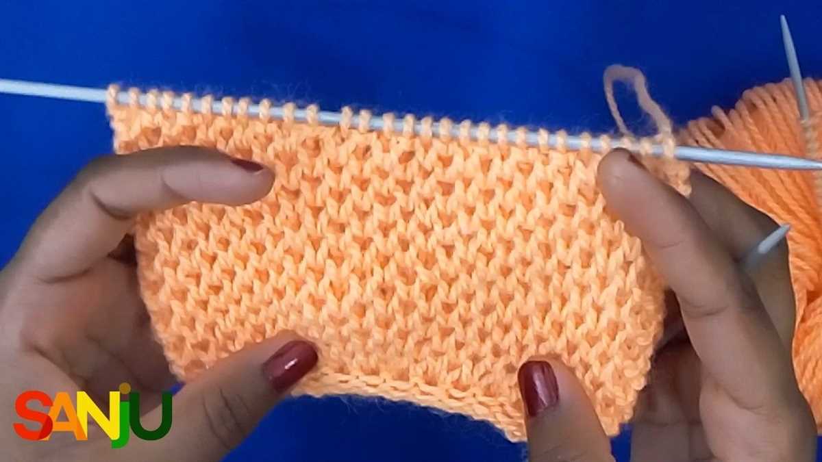 Honeycomb knitting pattern for scarf