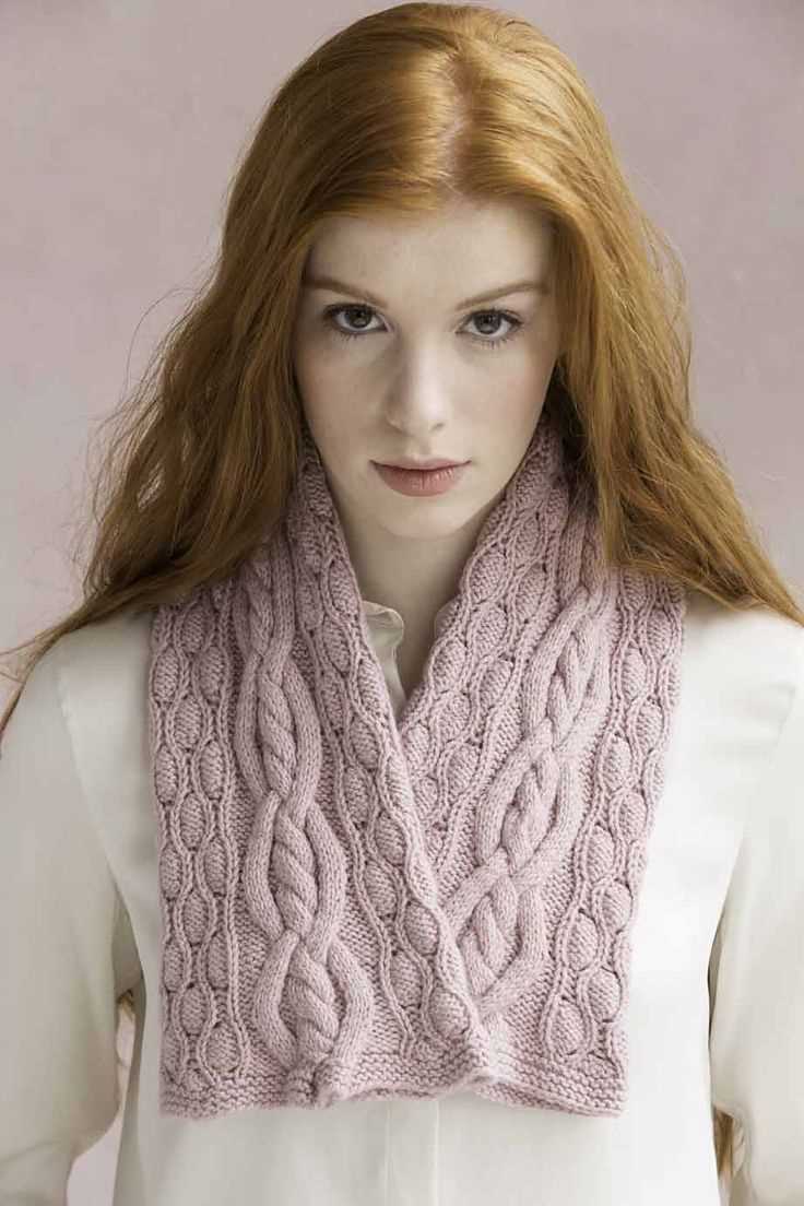 Honeycomb knitting pattern for scarf