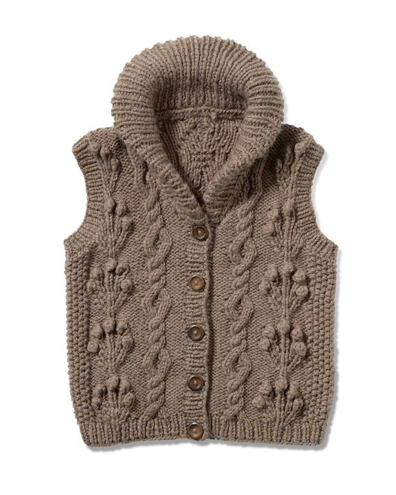 Hooded vest knitting pattern