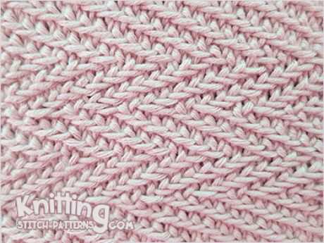 Horizontal knitting patterns