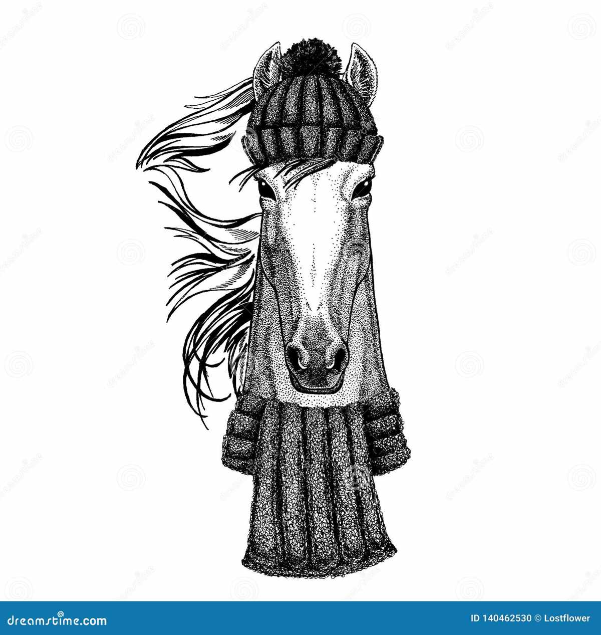 Horse hat knitting pattern