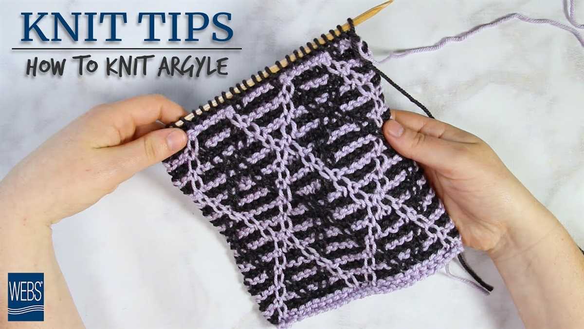 How to knit a diamond pattern