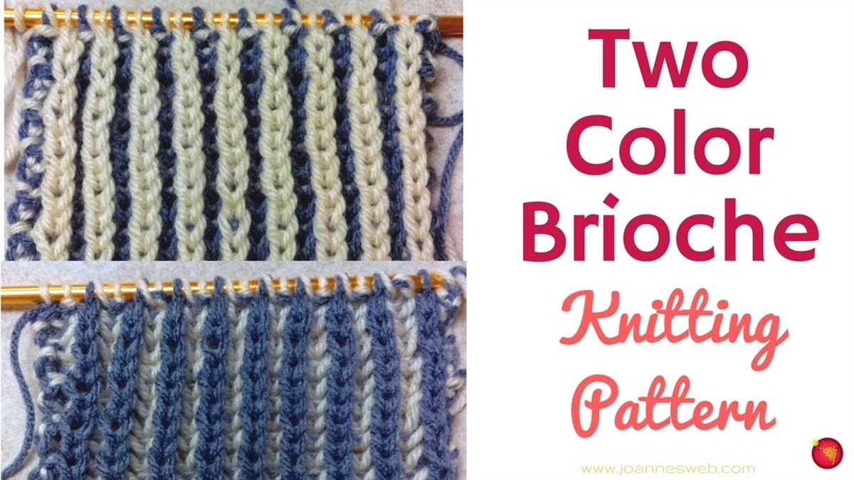 How to knit patterns with two colors