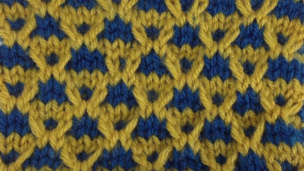 How to knit patterns with two colors