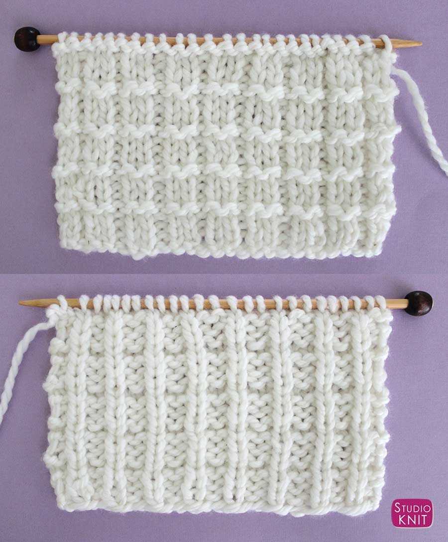 How to knit rib pattern