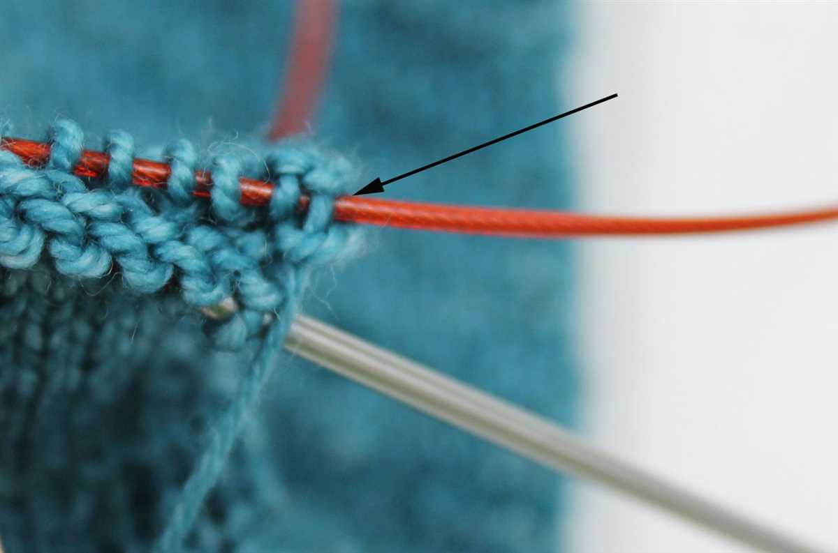 How to knit loops on a pattern