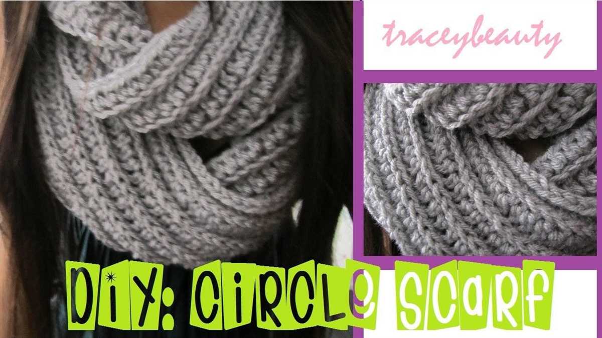 How to knit patterns in a scarf