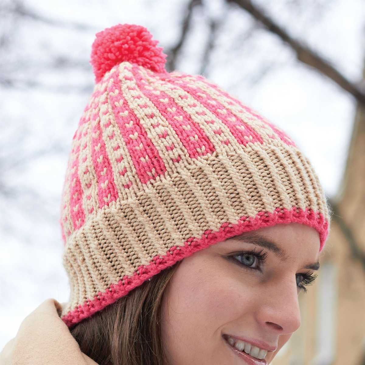 Ice cream hat knitting pattern