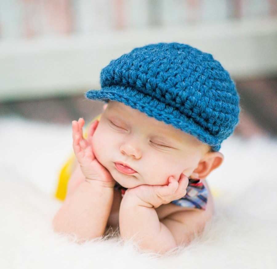 Infant cap knitting pattern