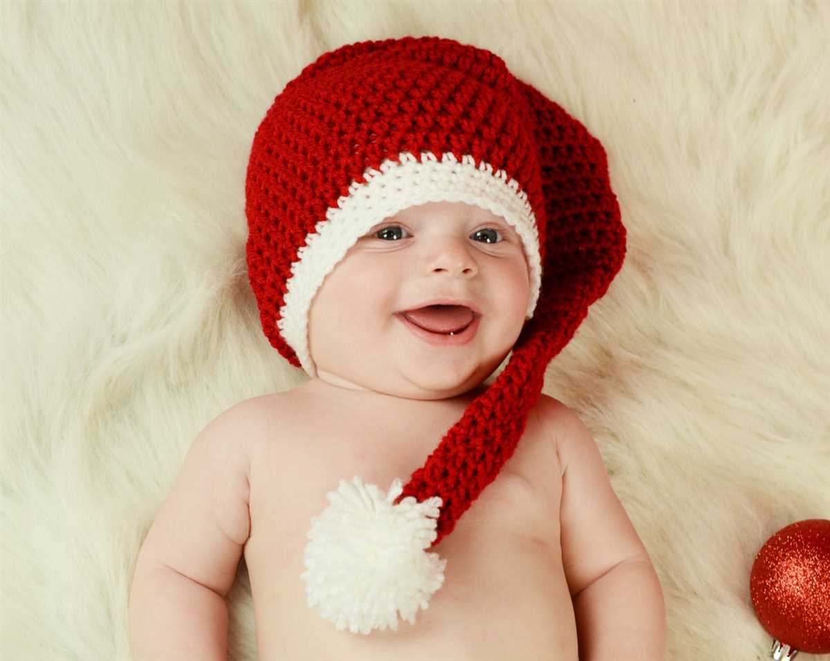 Infant santa hat knitting pattern