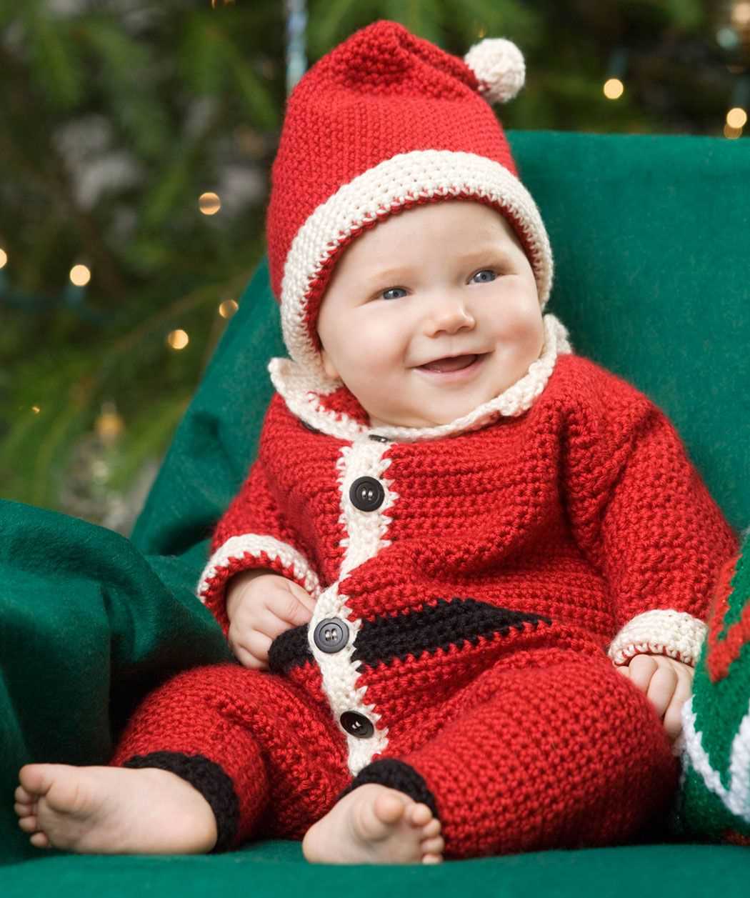 Infant santa hat knitting pattern