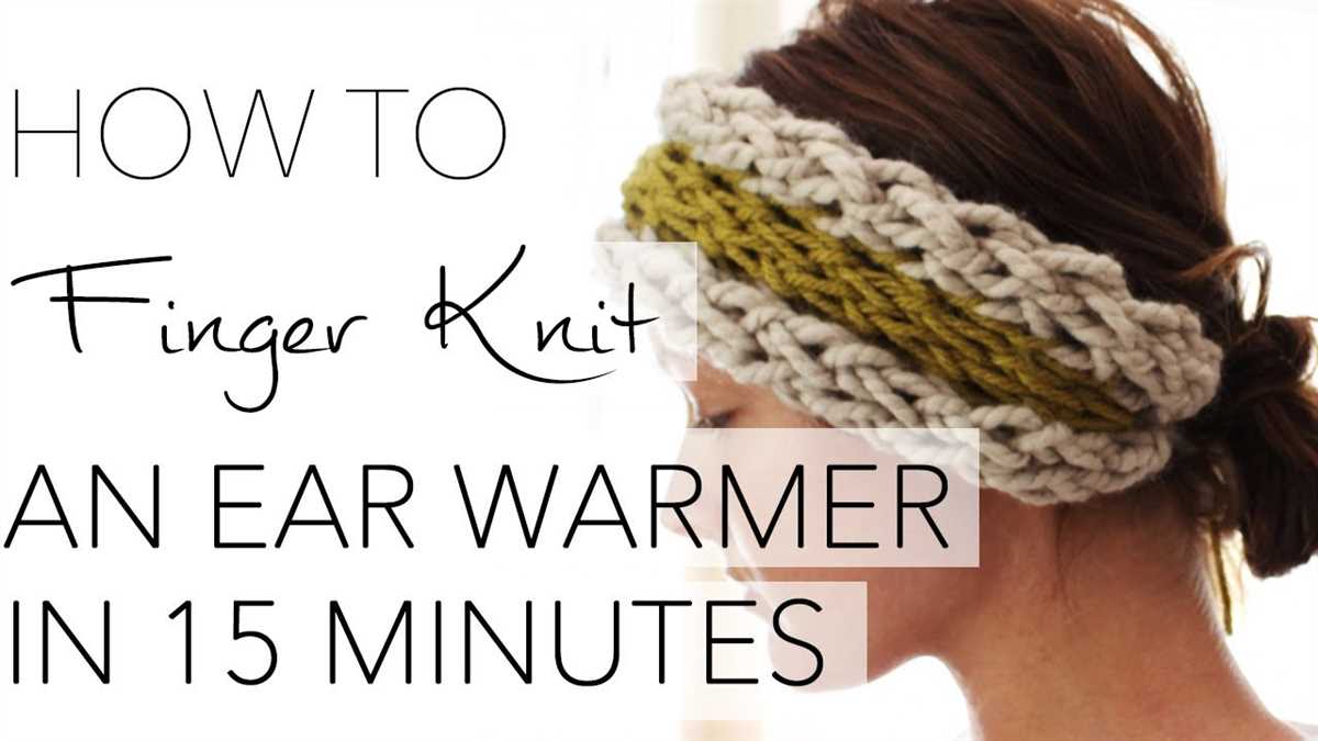 Infinity headband knitting pattern