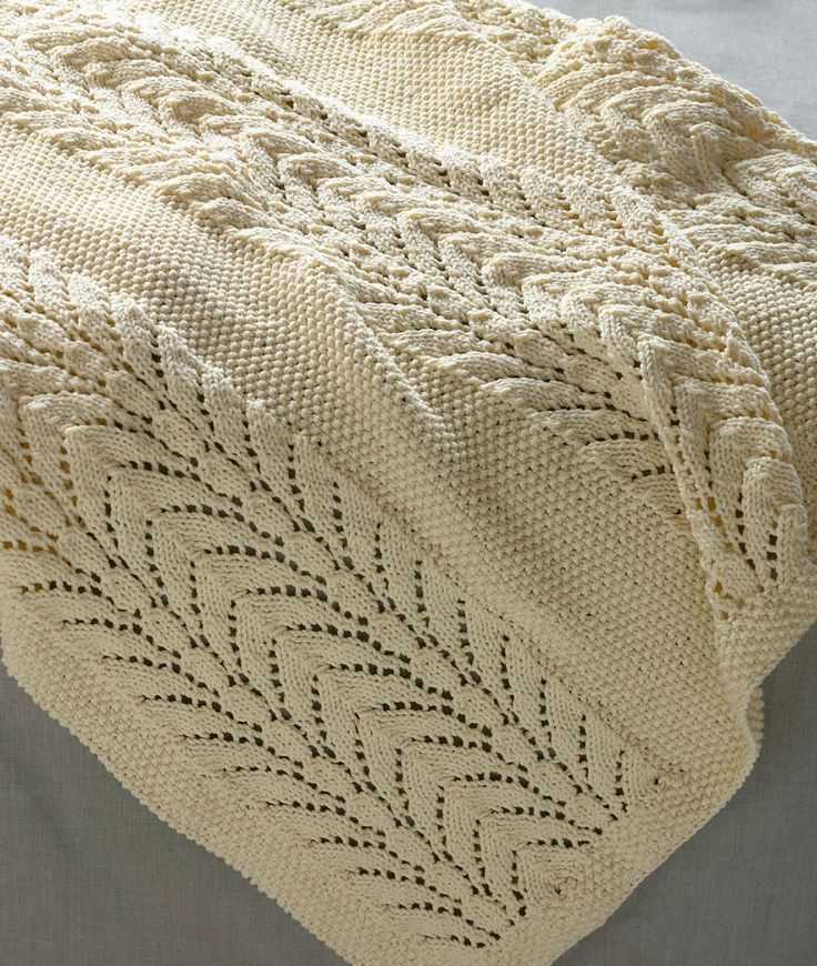 Irish knit blanket pattern