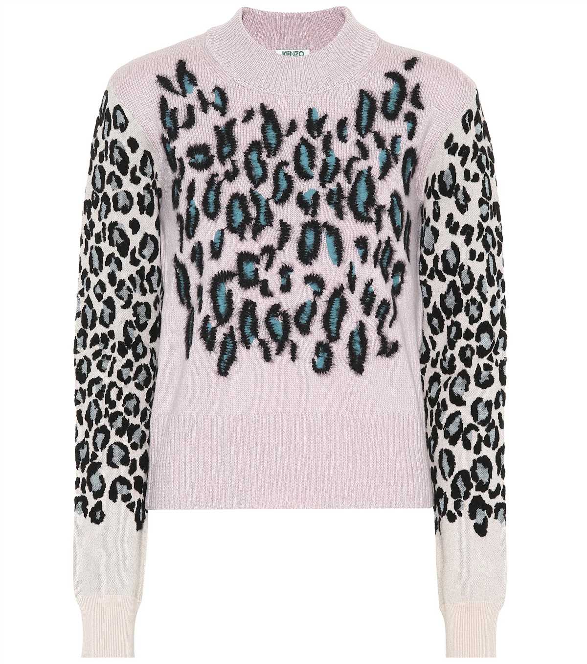 Jacquard knit animal pattern sweater