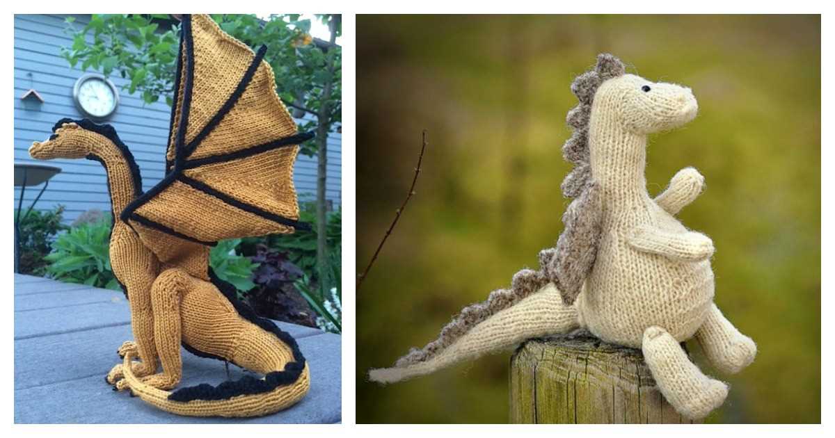 Jewel dragon knitting pattern