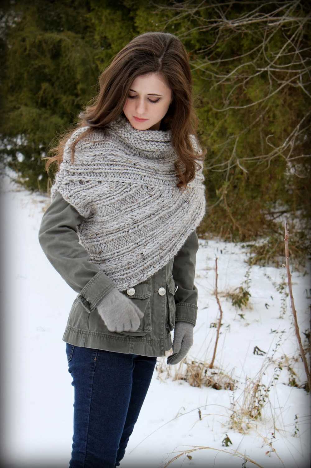 Katniss cowl knitting pattern