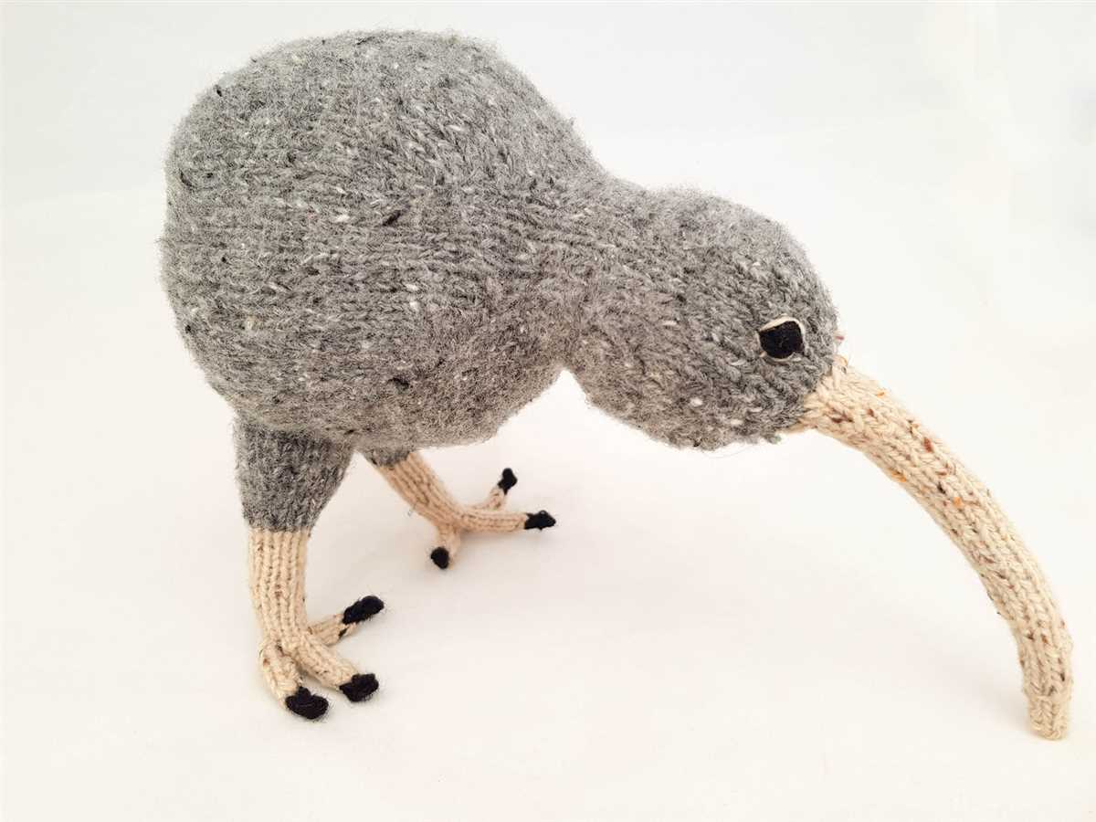 Kiwi bird knitting pattern