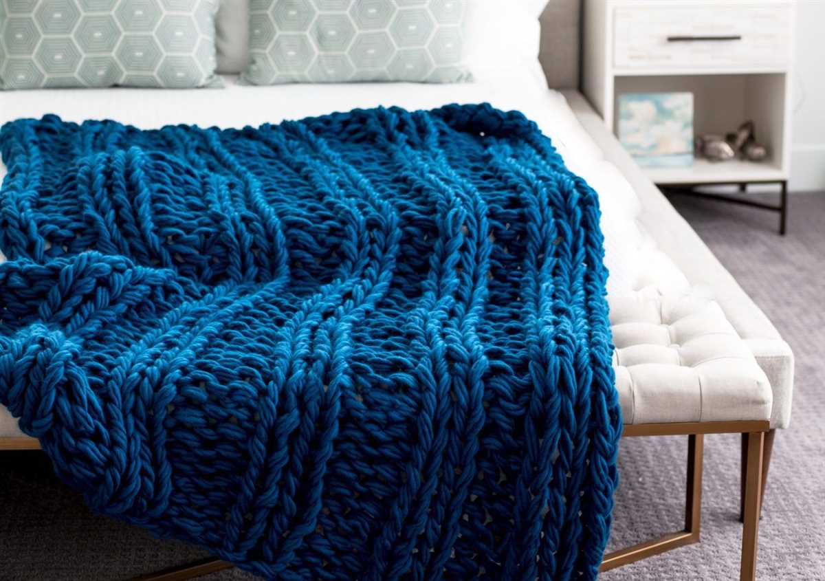 Knit blanket pattern size 11 needles