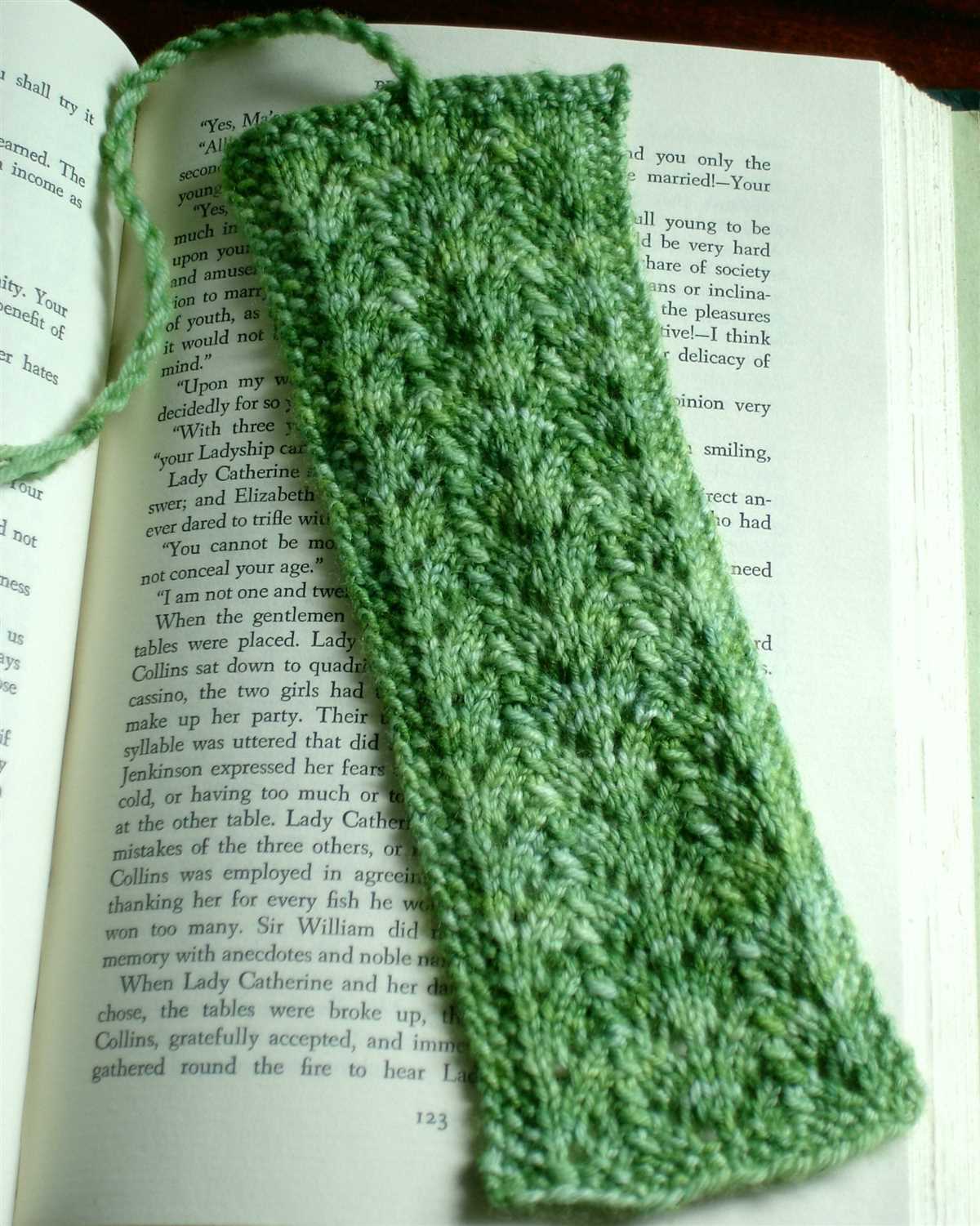 Knit bookmark pattern free