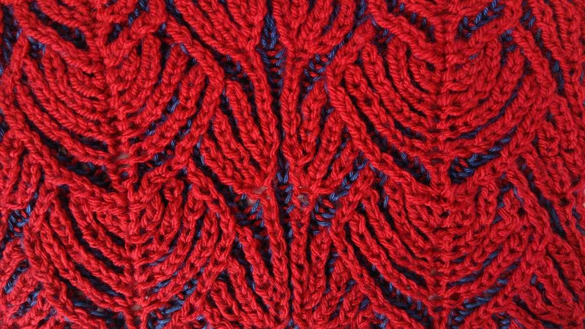 Knit brioche stitch pattern