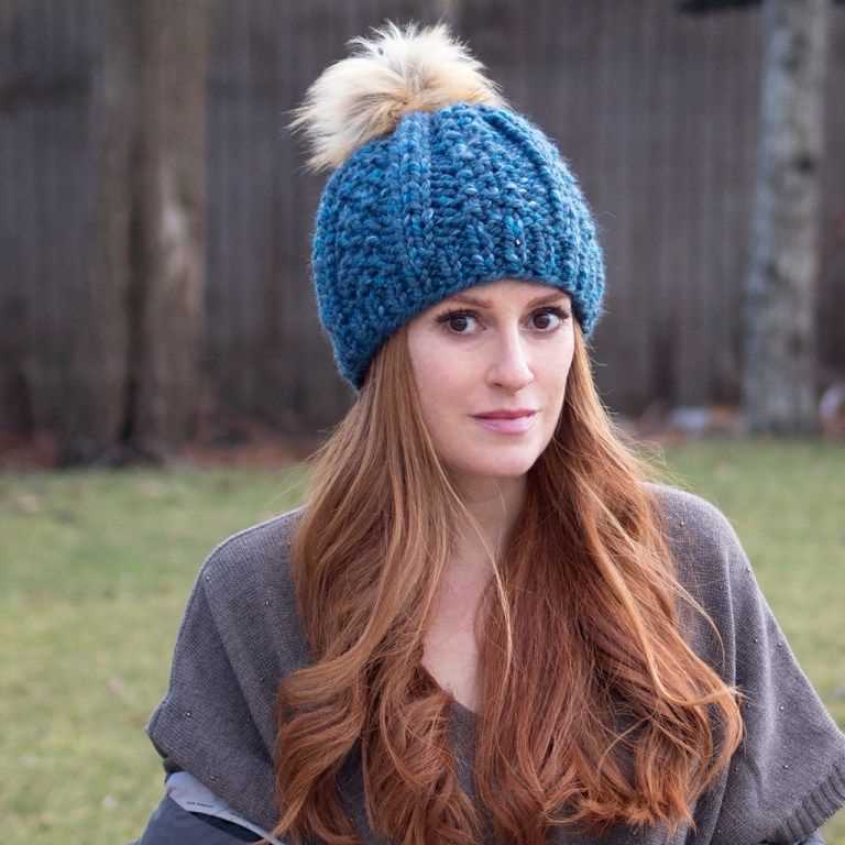 Knit chunky beanie pattern