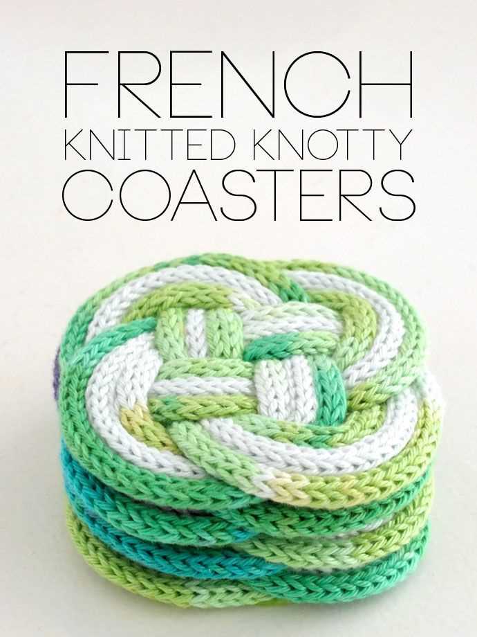 Knit coasters free pattern