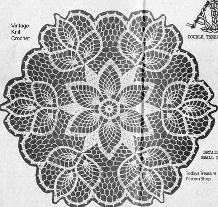 Knit doily pattern